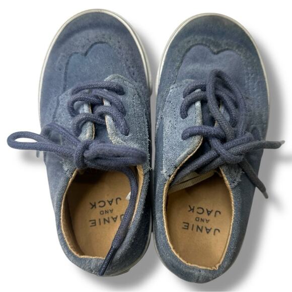 Janie and Jack - Suede Wingtip Sneaker Boy Size 9 - Picture 5 of 10